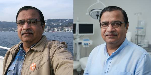 Before and after portrait 5