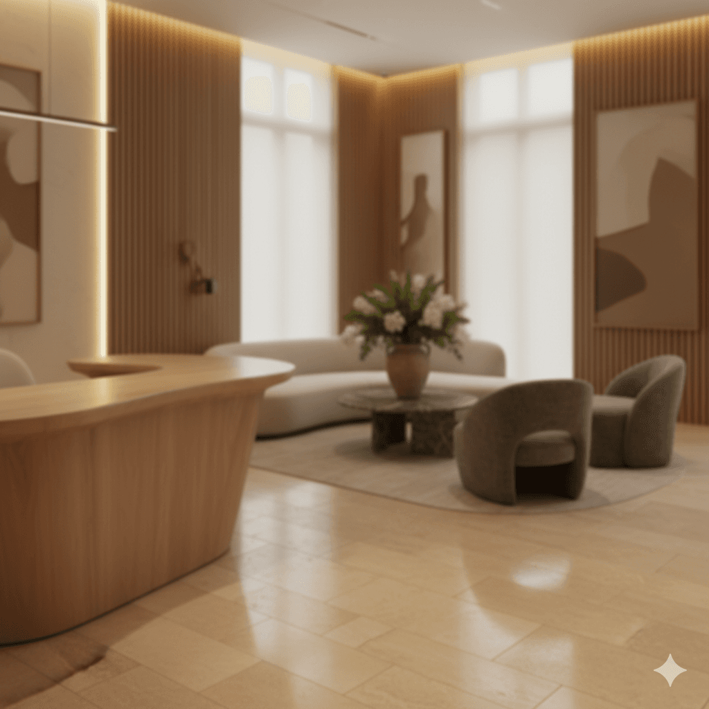 Professional hotel or venue reception